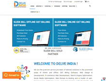 Tablet Screenshot of delveindia.com